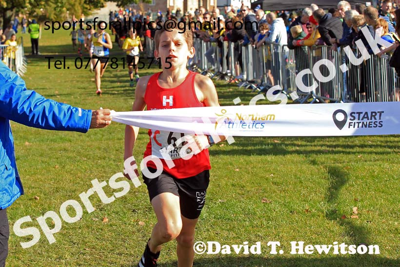 Boys under-13s 2022 Northern Cross Country Relays, Graves Park, Sheffield. Photo: David T. Hewitson/Sports for All Pics
